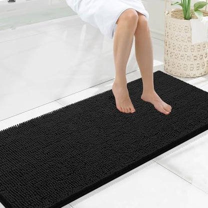 Smiry Bathroom Rugs 59X20, Luxury Chenille Extra Soft Absorbent Bath Mat