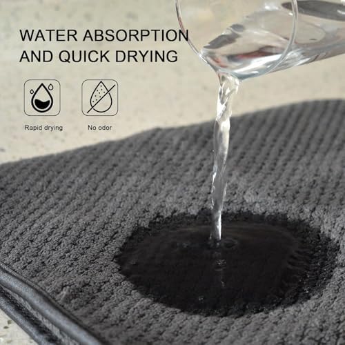 KinHwa Hand Towels for Bathroom, Microfiber Face Towels, 12x20 Inch, 2 Pack