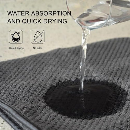 KinHwa Hand Towels for Bathroom, Microfiber Face Towels, 12x20 Inch, 2 Pack