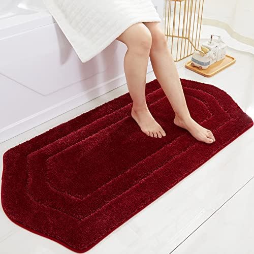 COSY HOMEER Non-Slip Bath Mat Extra Thick Absorbent Plush Washable