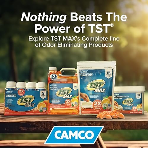 Camco TST MAX RV Toilet Treatment Drop-INs - Lavender 30-pk Made in the USA
