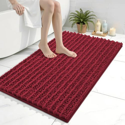 Arotive Bathroom Rugs Mat 36x24, Soft Absorbent Chenille Shaggy Bath Mat
