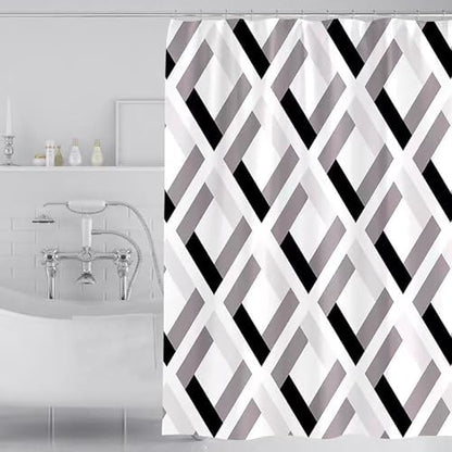 LLSCL Fabric Shower Curtain Liner with Magnets, Waterproof Hotel Quality, 72 x 72 Machine Washable