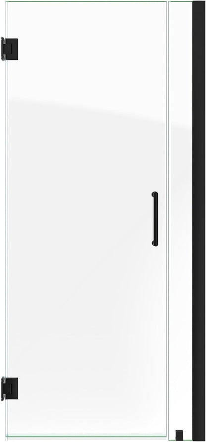 DreamLine Unidoor 33-34 in. W x 72 in. H Frameless Hinged Shower Door in Satin Black, SHDR-20337210-09