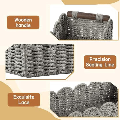 Bathroom Decor Basket for Toilet Paper Storage Baskets For Organizing