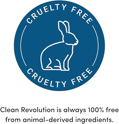 Clean Revolution SuperCharged All Purpose Cleaner Refill with Smart Probiotic + Enzyme Complex, Multi-Surface Kitchen Bathroom & Floor Cleaner, Fragrance Free, 32 Fl Oz (Pack of 4)