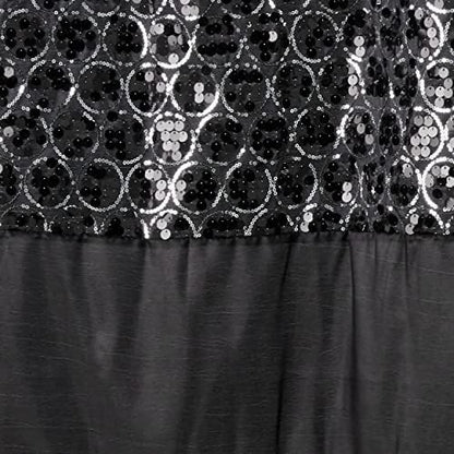 Zahari Home Sinatra Window Curtain Stylish Bathroom Window Curtain,36" x 54" Each, Set of 2, Black