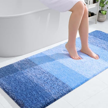 OLANLY Bathroom Runner Rug 54x24, Extra Soft Absorbent Microfiber Bath Rugs