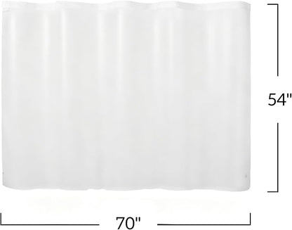 River Dream No Hook Shower Curtain Liner Replacement, Frosted, 70x54 | Waterproof PEVA, Snap-in Design, Easy Snap On/Off & Removable Replacement Liner, Standard Size