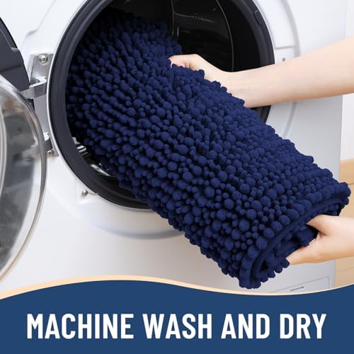 Arotive Bathroom Rugs Mat 44x32, Soft Absorbent Chenille Shaggy Bath Mat
