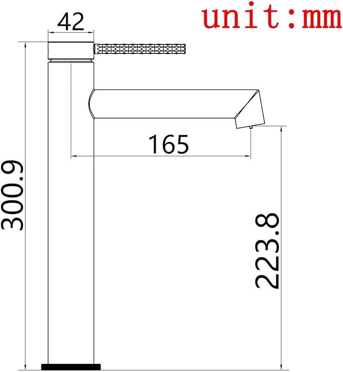 Single Handle Bathroom Faucet 1 Hole Faucet for Bathroom Sink Hot and Cold Water Black