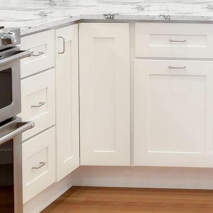 Design House Brookings Shaker Unassembled Bridge Wall Kitchen Cabinet W3618, 36 W x 12 D x 18 H, Painted White with Sherwin Williams®, Solid Wood – Design House, 561670