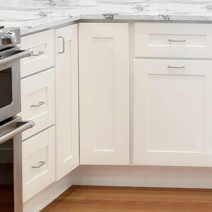 Design House Brookings Shaker Fully Assembled Wall Kitchen Cabinet W1230, 12 W x 12 D x 30 H, Painted White, Solid Wood, Design House, 613489