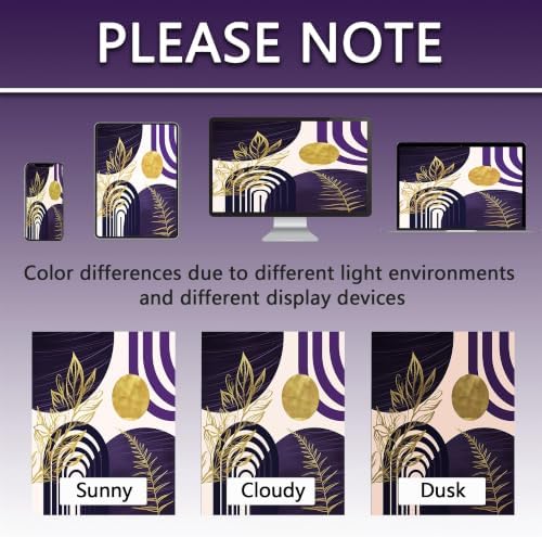 Dark Purple and Gold Extra Long Shower Curtain, Tall 72X84 in