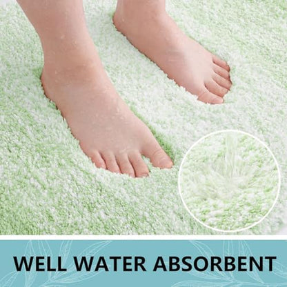 Arotive Microfiber Bathroom Rugs, Shaggy Soft Absorbent Bath Rug, 54x24