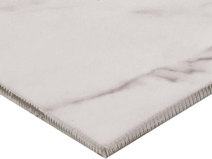 Daltile Costar 12" x 24" Marble Look Porcelain Floor Tile in Matte Calacatta Empire for Kitchen, Bathroom, Living Room Floors
