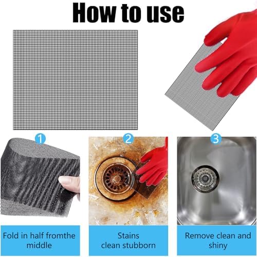2026 New Upgrade Toilet Cleaning Screens Toilet Cleaner Hard Water 5.5 x 4 Inch Flexible Scrubbing Pads Remove Calcium Deposits Carbon Rust for Toilet Kitchen