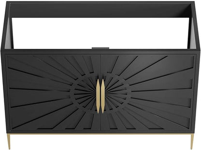 Modway Awaken Bathroom Vanity Cabinet, 48", Black