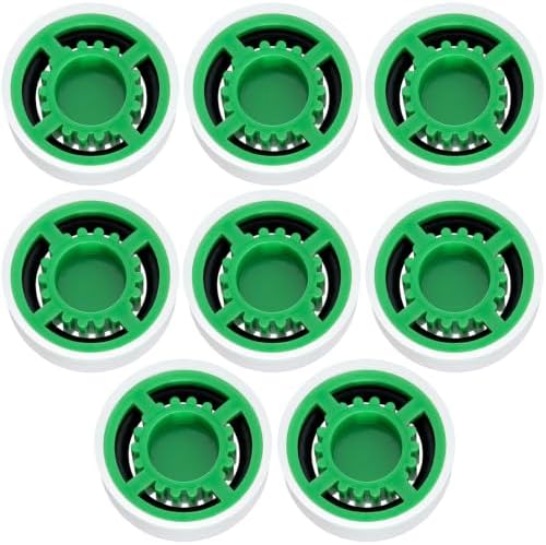 8Pcs Shower Flow Restrictor, Green Water Flow Reducer Control Value