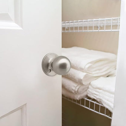 Design House 781856 Ball Dummy Door Knob Satin Nickel