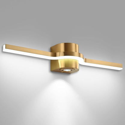 SOLFART Brushed Bronze LED Bathroom Light Fixtures 24 Inch Dimmable Bathroom Vanity Lights Modern Wall Light for Bath Vanity Lighting Fixtures D
