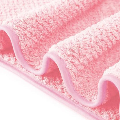 Towels Set 35x70 Inch Oversized Bath Sheets Towels for Adults Luxury Bath Towels Extra Large Sets for Bathroom Super Soft Highly Absorbent Microfiber Shower Towels 80% Polyester (2PCS Pink)