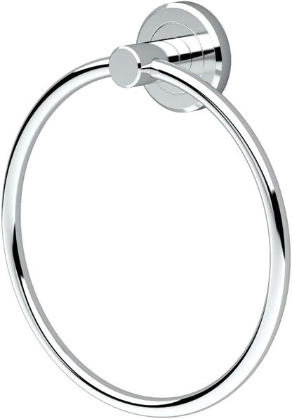 Gatco 4242 Latitude II Towel Ring | Modern Hand Towel Holder for Bathroom | Stylish Decorative Hardware, Heavy Duty Metal, EZ Ancor Mounting | Chrome