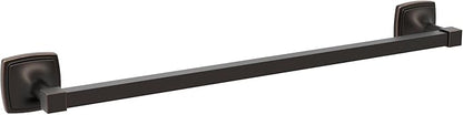 Amerock BH36093ORB | Oil Rubbed Bronze Towel Bar | 18 in (457 mm) Towel Rack | Stature | Bathroom Towel Holder | Bathroom Hardware | Bath Accessories