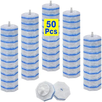 50 Count Upgrade 3-Layer Toilet Bowl Refills Fits for Clorox Toilet Brush