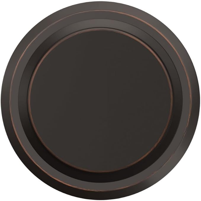 SCHLAGE Knob with Greyson Trim Non-Turning Lock, Aged Bronze (F170 BWE 716 GSN)