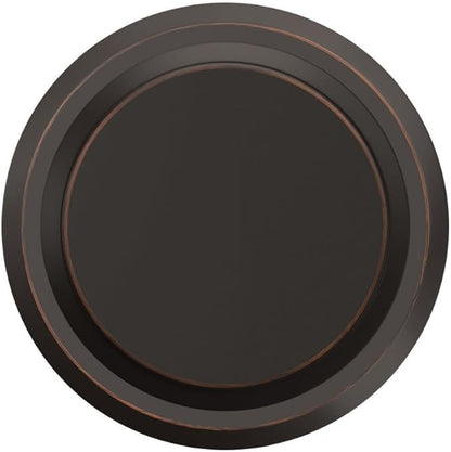 SCHLAGE Knob with Greyson Trim Non-Turning Lock, Aged Bronze (F170 BWE 716 GSN)