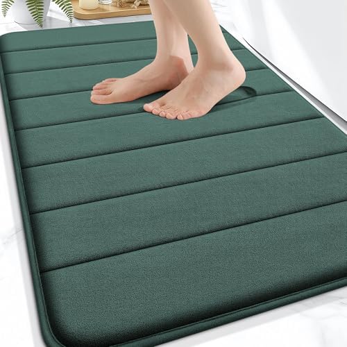 OLANLY Memory Foam Bath Mat 30x20, Super Soft and Absorbent Bathroom Rugs