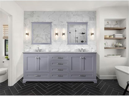 Dukes 80 in. W x 22 in. D Dark Grey Double Bath Vanity