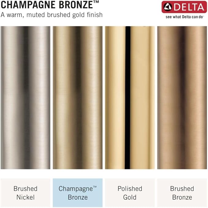 Delta Leland Brushed Gold Touch Kitchen Faucet with Pull Down Sprayer, Traditional Single Hole Touch On Kitchen Sink Faucet, Single Handle, Champagne Bronze 9178T-CZ-DST