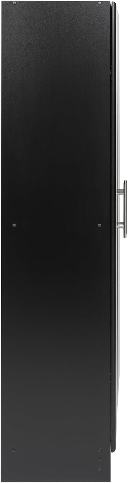 Prepac Elite 24" Storage Cabinet, Black Storage Cabinet, Bathroom Cabinet, Pantry Cabinet with 3 Shelves 16" D x 24" W x 65" H, BES-2464