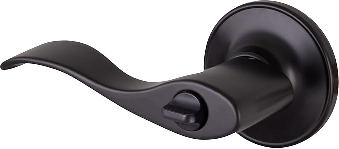 Design House 778886 Springdale Keyed Unlocking Door Handle, Matte Black