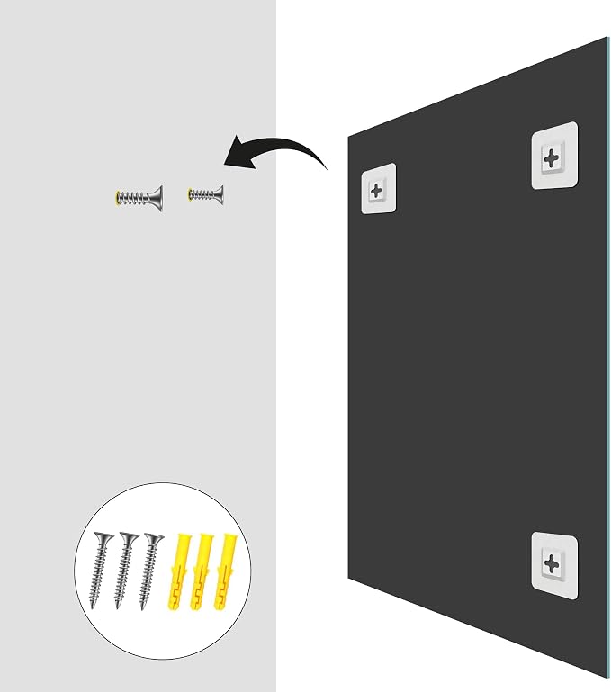 KOCUUY Large Frameless Mirror,36x40 Inch Rectangle Bathroom Vanity Mirror for Over Sink, Upgraded Shatterproof Unframed Design