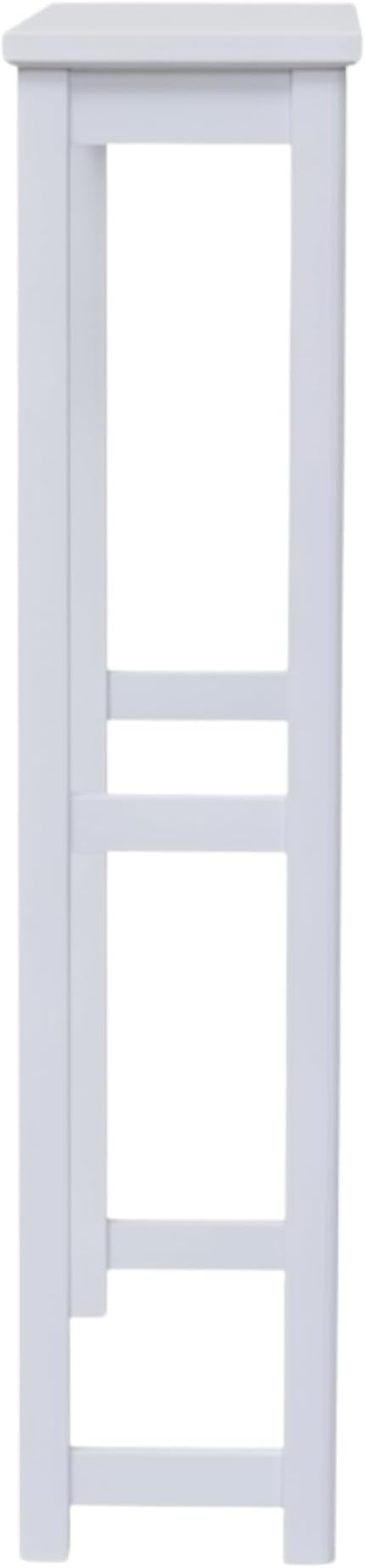 Dorset Over-the-Toilet Storage Shelf – 27" W x 37" H Space Saver Rack with Single Open Shelf for Towels & Toiletries – Minimalist Modern Design & Easy Assembly Bathroom Organizer by Alaterre Furniture | 27”W x 37”H White Space Saver Rack with Single Op...
