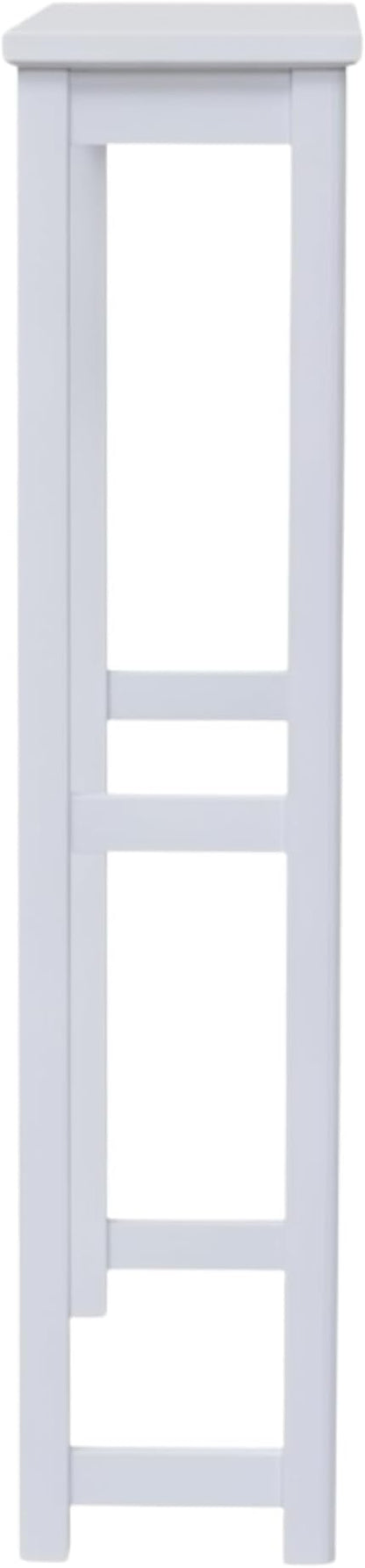 Dorset Over-the-Toilet Storage Shelf – 27" W x 37" H Space Saver Rack with Single Open Shelf for Towels & Toiletries – Minimalist Modern Design & Easy Assembly Bathroom Organizer by Alaterre Furniture | 27”W x 37”H White Space Saver Rack with Single Op...