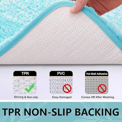 Arotive Microfiber Bathroom Rugs, Shaggy Soft Absorbent Bath Rug, 30x20