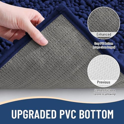 Arotive Toilet Rugs U-Shaped 20x20, Soft Absorbent Chenille Shaggy Bath Mat