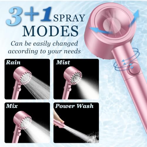 FEELSO Filtered Shower Head with Handheld, High Pressure Shower Filter Head