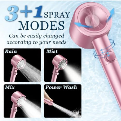 FEELSO Filtered Shower Head with Handheld, High Pressure Shower Filter Head