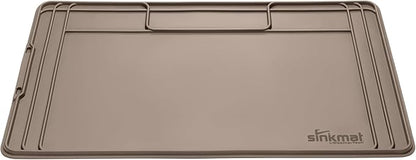 WeatherTech Sink Mat - Waterproof Under Sink Liner Mat for Kitchen Bathroom – 46” x 22” Inches - Durable, Flexible Tray – Home Undersink Organizer Must Haves, Tan, Made from Plastic