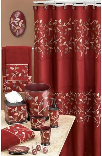 Zahari Home Aubury Shower Hooks Set - Rust-Proof Curtain Rings with Unique Design - 12 Resin Hooks for Customizing Your Shower Space