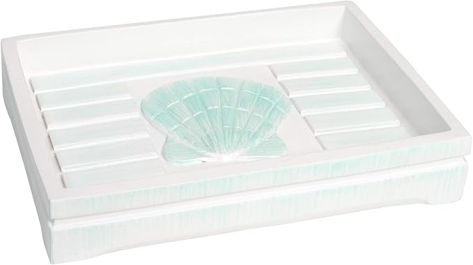 Sweet Home Collection Bathroom Accessories Sets Unique Collections Modern Classic Contemporary Decorative Beautiful Designs Bath Shower Tub Décor, Soap Dish, Beach Shells(Pack of 1)