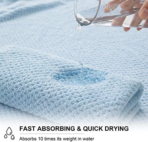 Extra Large Bath Towel Sheet Set 35x70 Inches - Oversized Bath Towels Set,Jumbo Large Microfiber - Quick Dry, Lightweight,Super Soft,Highly Absorbent Towel Set for Bathroom,Hotel,SPA,Pack of 4 (Blue)