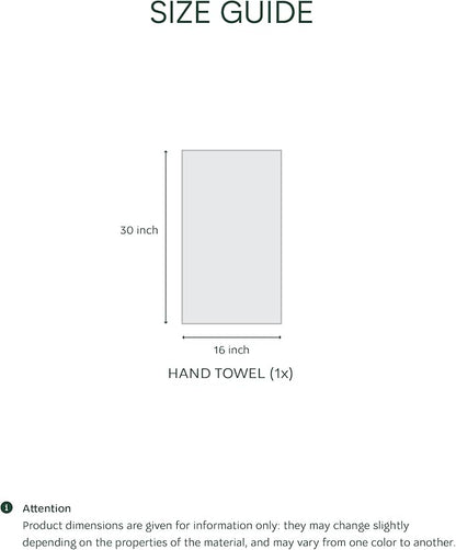 Lacoste Heritage 100% Supima Cotton Hand Towel, Light Denim, 16" x 30" – Highly Absorbent & Quick Drying, Premium Super Soft Bath Towel, Bathroom Essential, Gift for All Occasions, Machine Washable