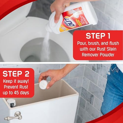 Iron OUT Rust Stain Remover Automatic Toilet Bowl Cleaner, 2 Tablets