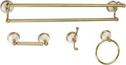 Kingston Brass BAK1113478BB Victorian Bathroom Hardware Set, Brushed Brass 24 x 5.81 x 5.06